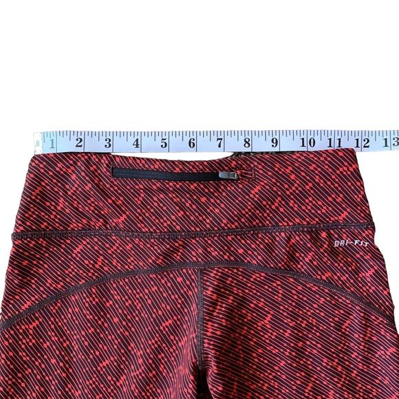 Nike Red Capri Running Tights XS - Picture 4 of 6